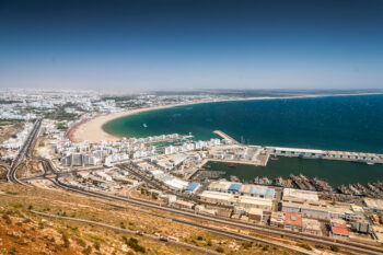 City view of Agadir at summer, Morocco